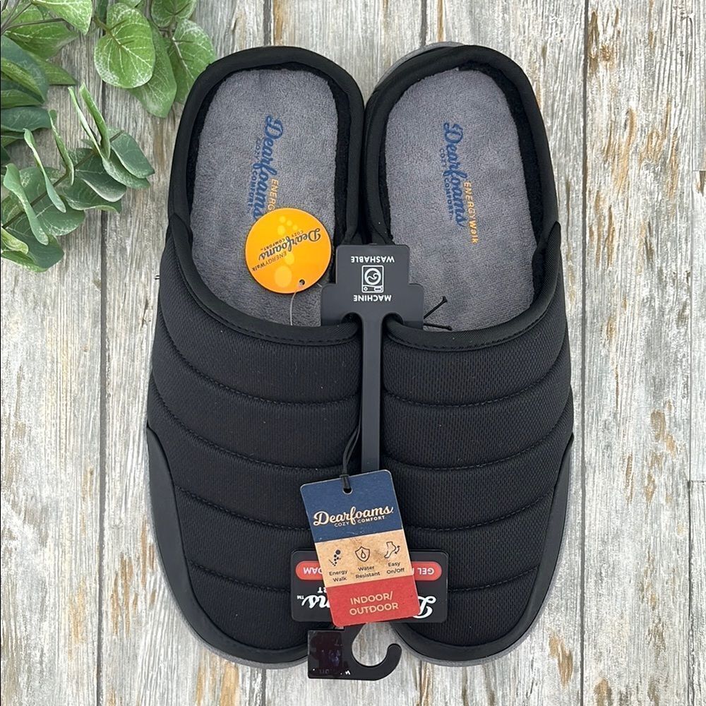 Men’s Dearfoams Cozy Comfort Energy Walk Clog Slippers Shoes Size 13
